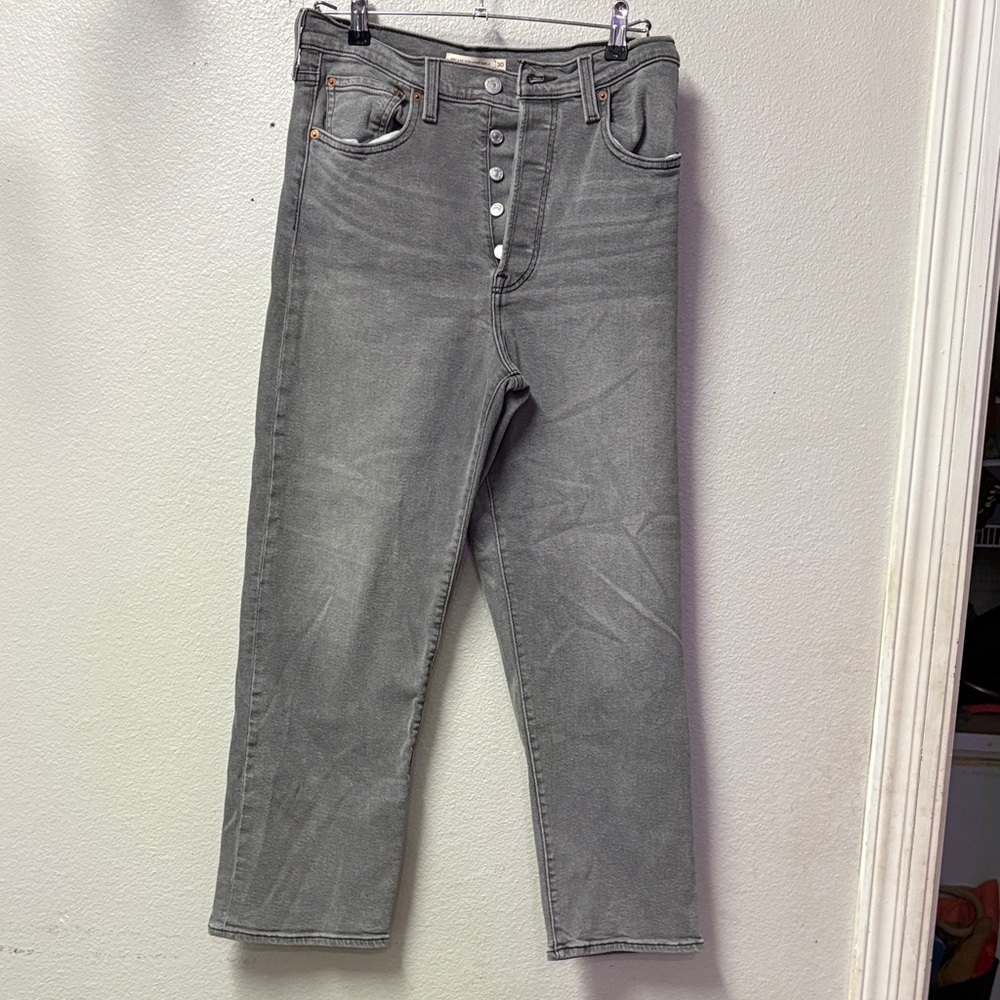 Signature by Levi Strauss Women's Charcoal Straight Leg Jeans